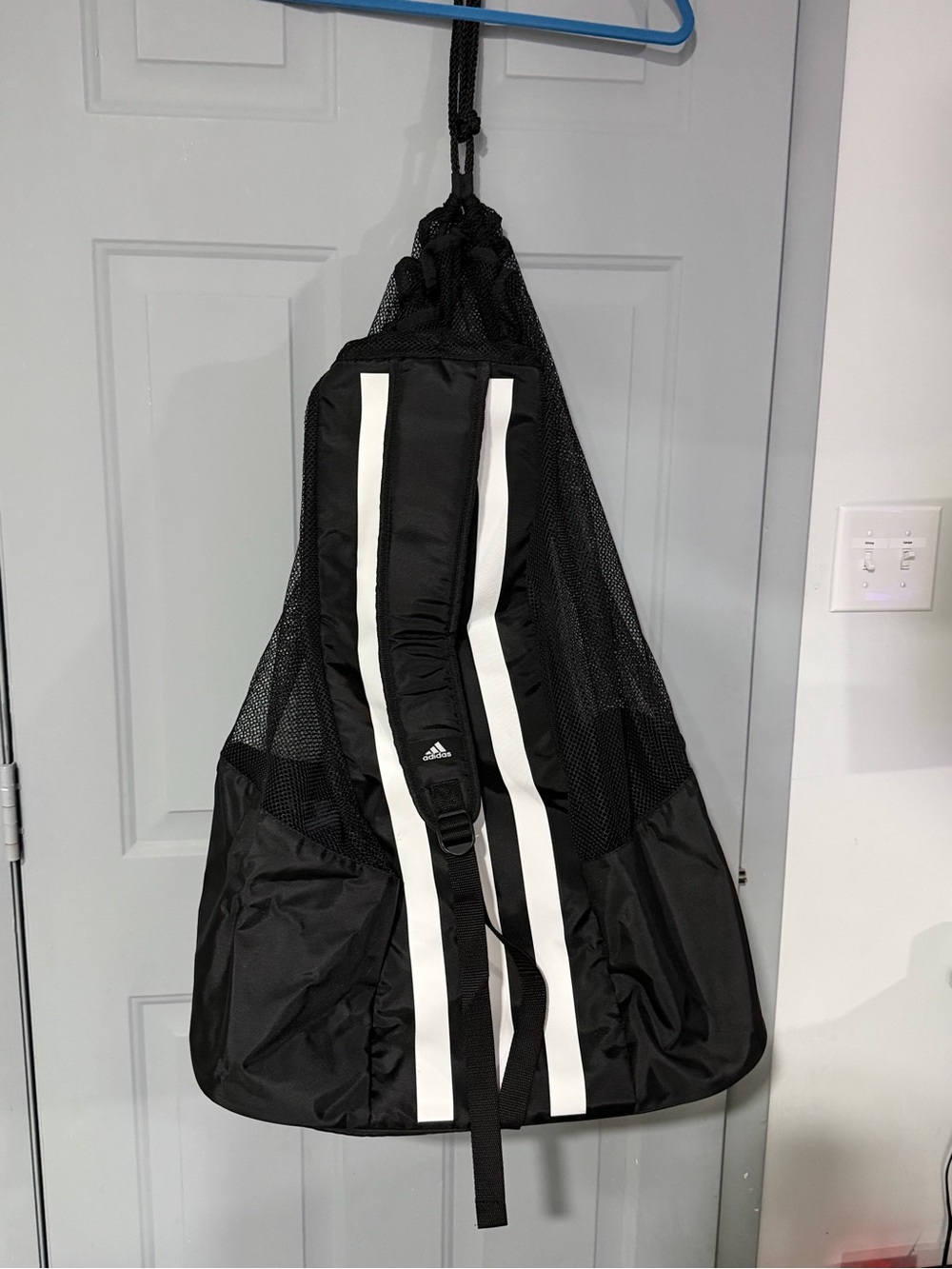 Adidas Stadium Ball Bag Black White Soccer Equipment Bag NWT